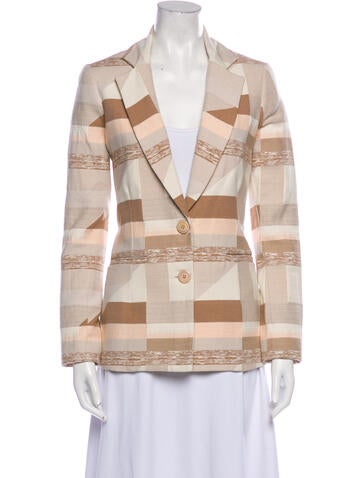 Le Superbe Jackets Colorblock Pattern Blazer M