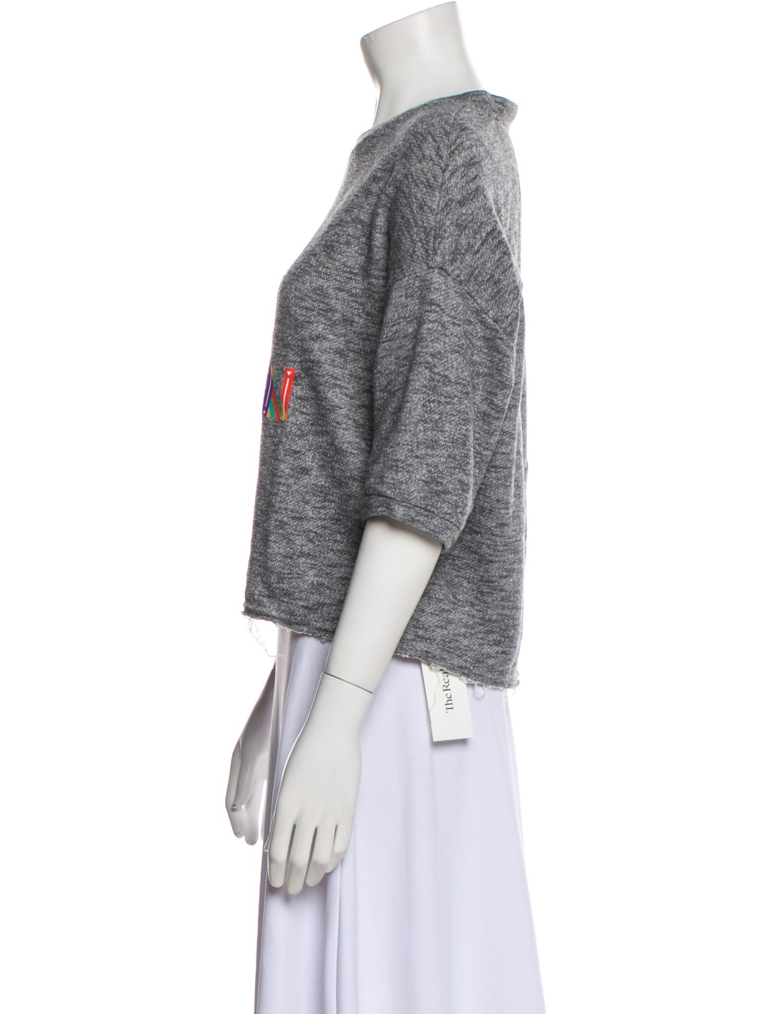 Le Superbe Graphic Print Crew Neck Sweater