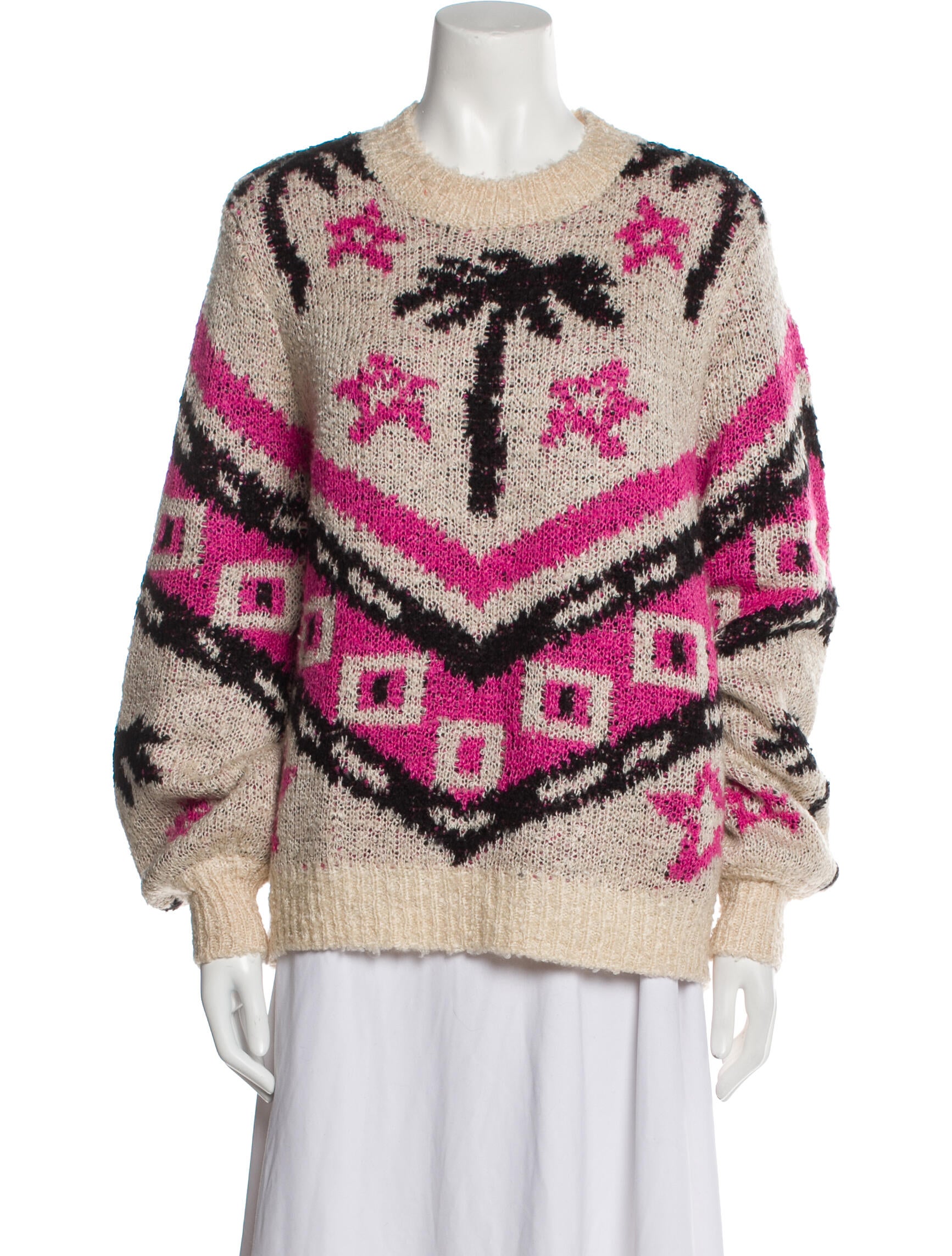 Le Superbe Printed Crew Neck Sweater