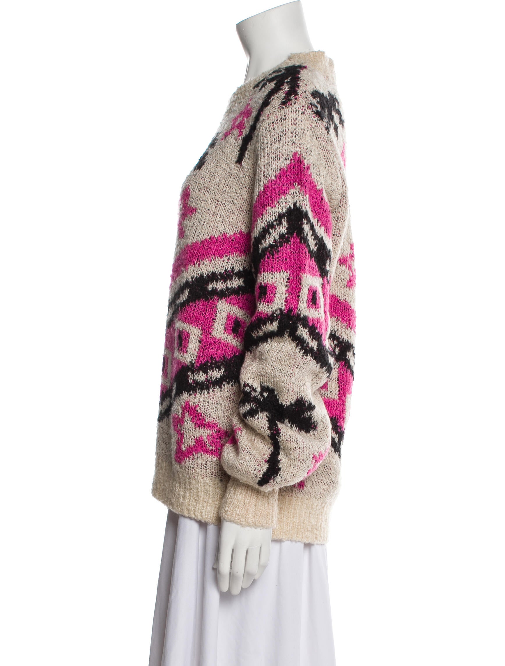 Le Superbe Printed Crew Neck Sweater