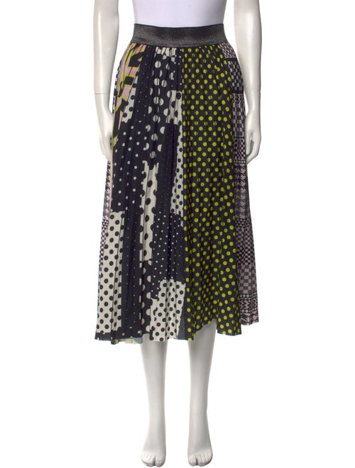 Le Superbe Polka Dot Print Midi Length Skirt