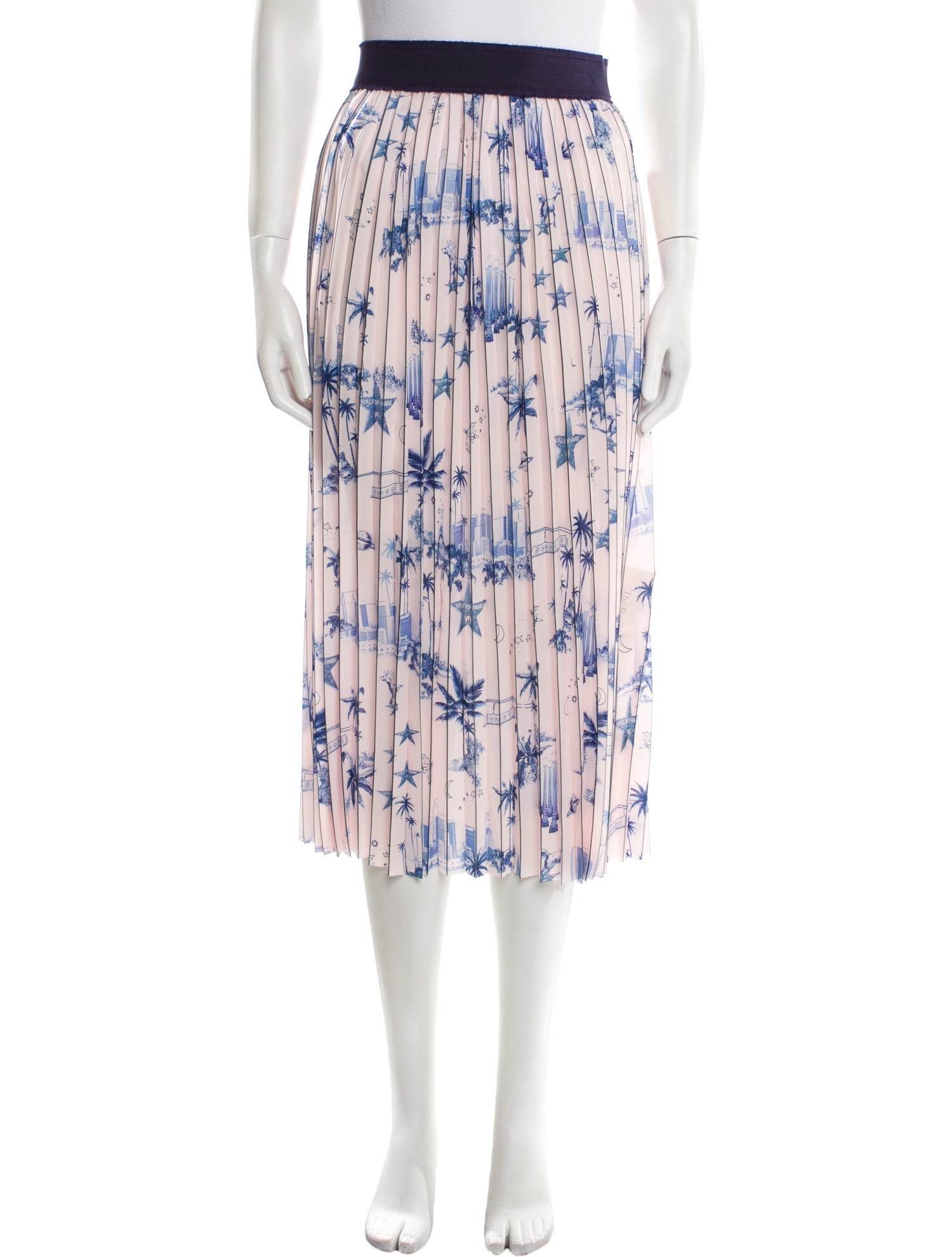 Le Superbe Floral Print Midi Length Skirt w/ Tags