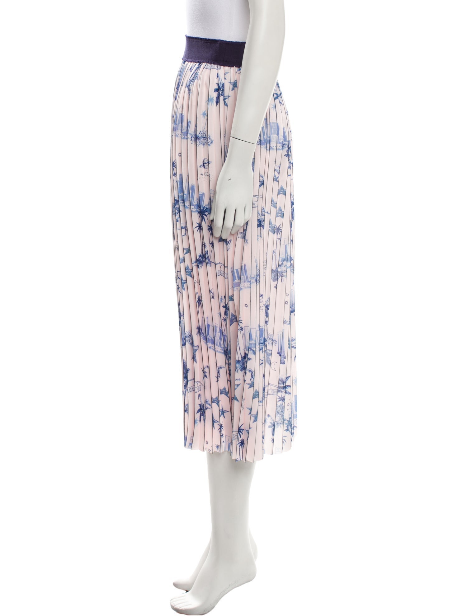 Le Superbe Floral Print Midi Length Skirt w/ Tags