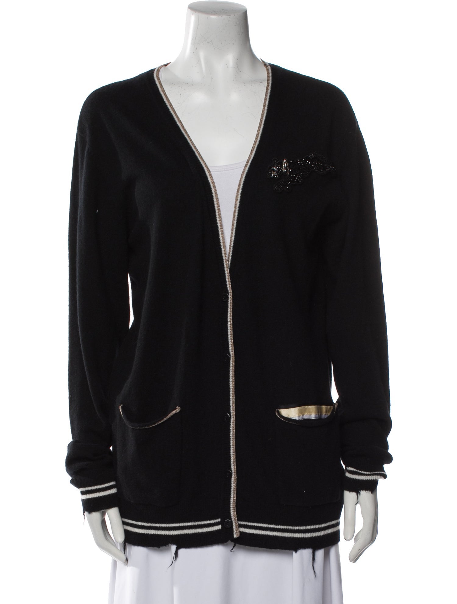 Le Superbe Cashmere Plunge Neckline Sweater