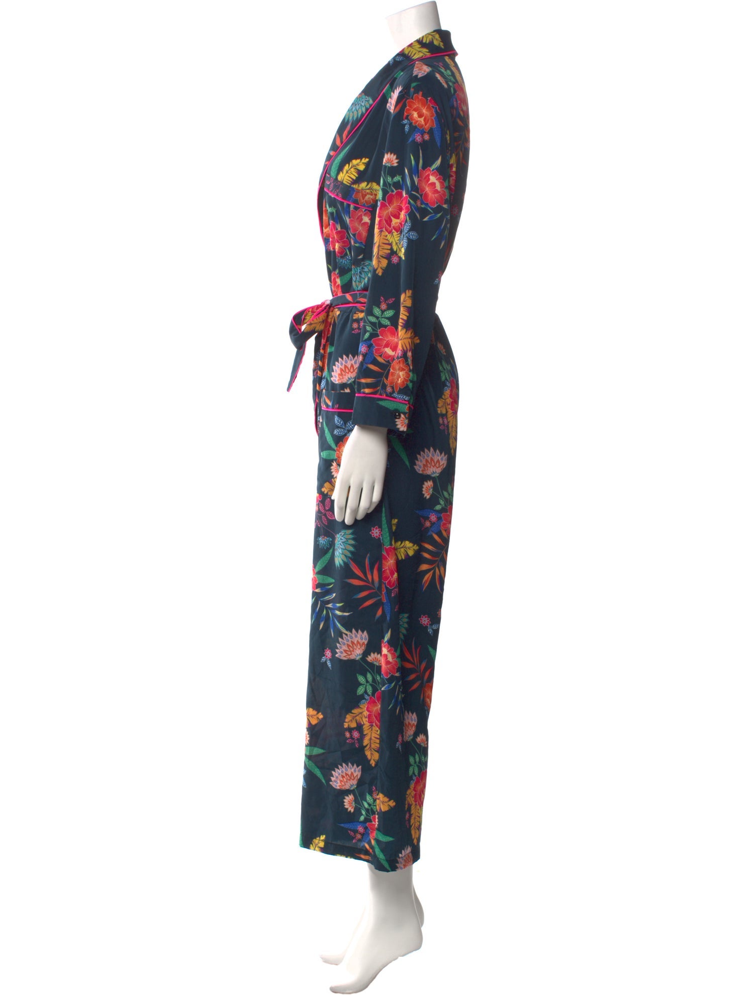 Le Superbe Floral Print V-Neck Jumpsuit w/ Tags