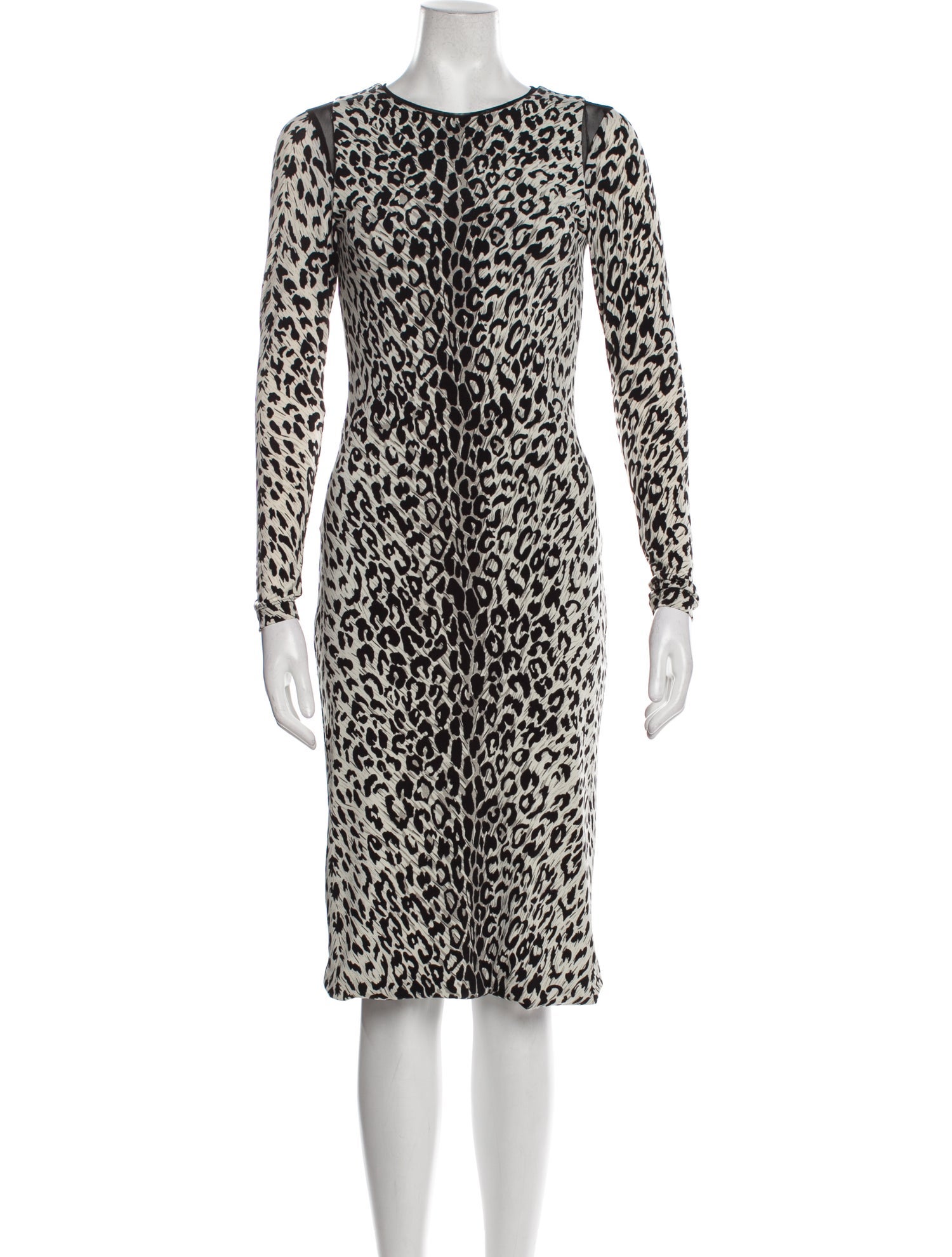 Le Superbe Animal Print Knee-Length Dress