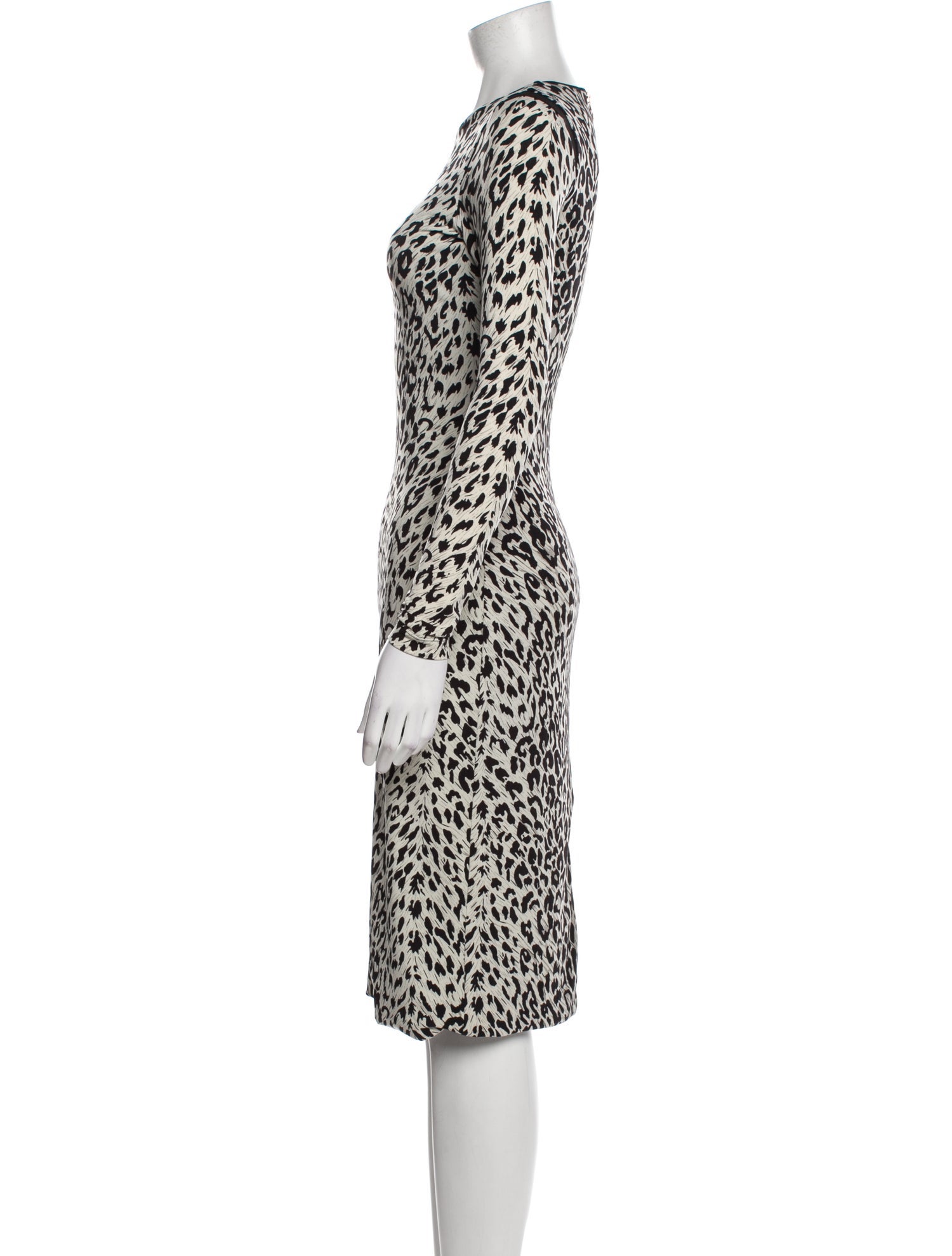 Le Superbe Animal Print Knee-Length Dress