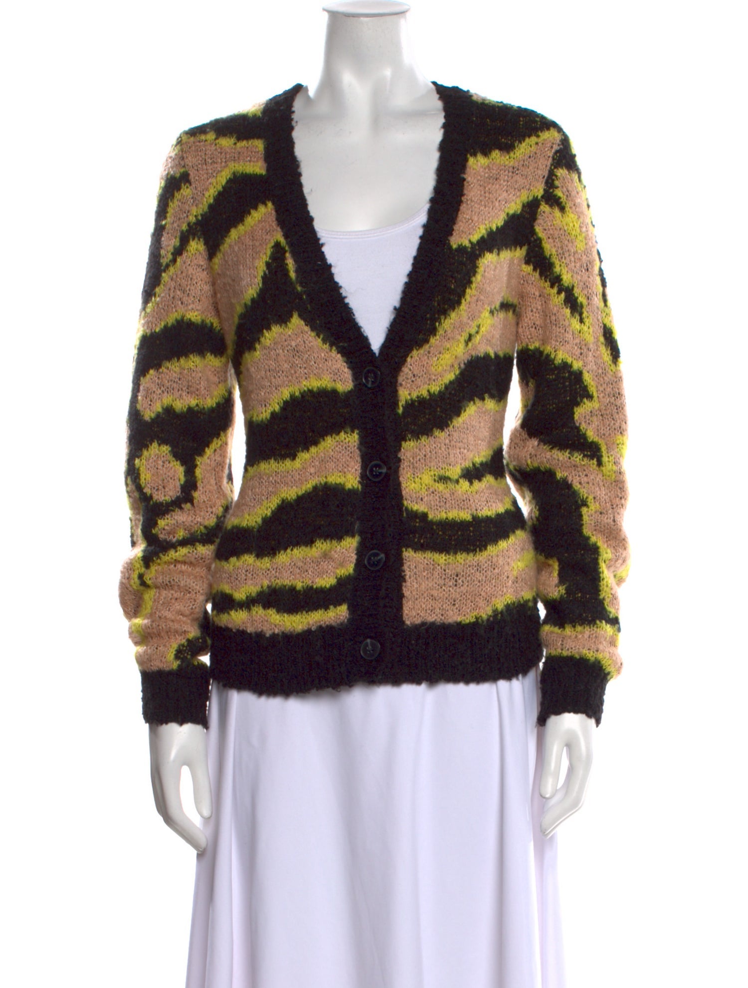 Le Superbe Striped V-Neck Sweater