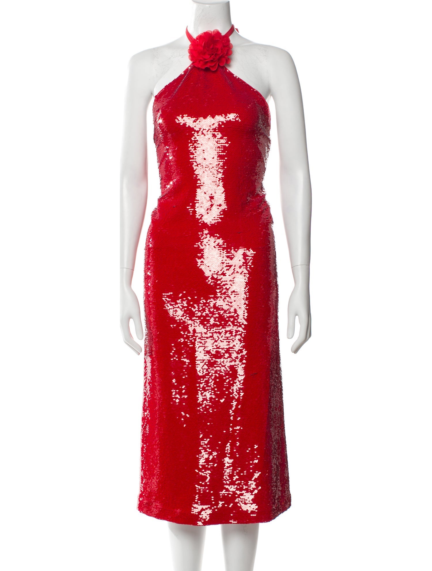 Le Superbe Halterneck Midi Length Dress w/ Tags