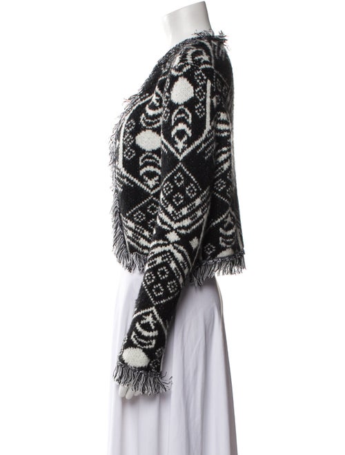 Le Superbe Printed Open Front Sweater