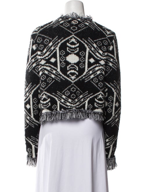 Le Superbe Printed Open Front Sweater