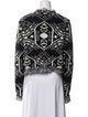 Le Superbe Printed Open Front Sweater