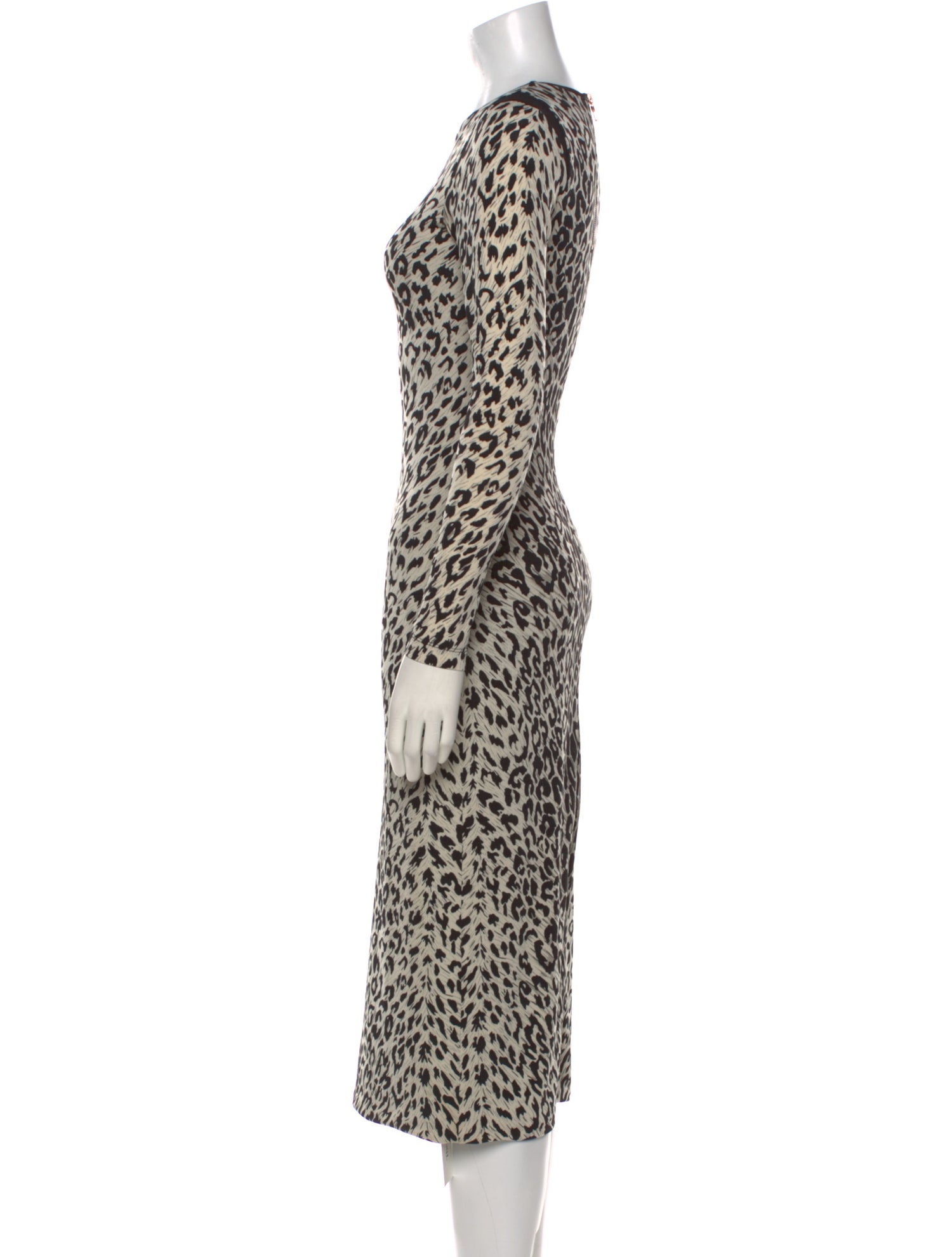 Le Superbe Animal Print Midi Length Dress