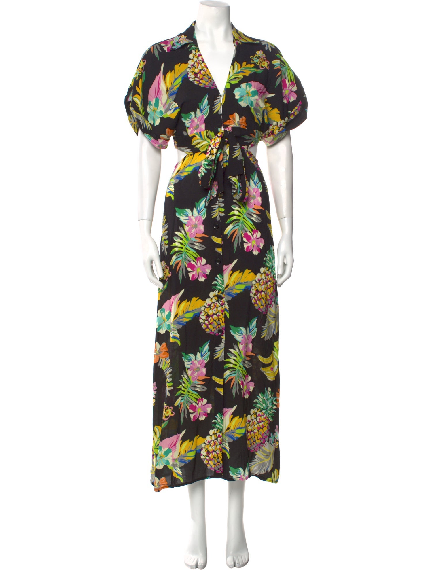 Le Superbe Floral Print Long Dress w/ Tags