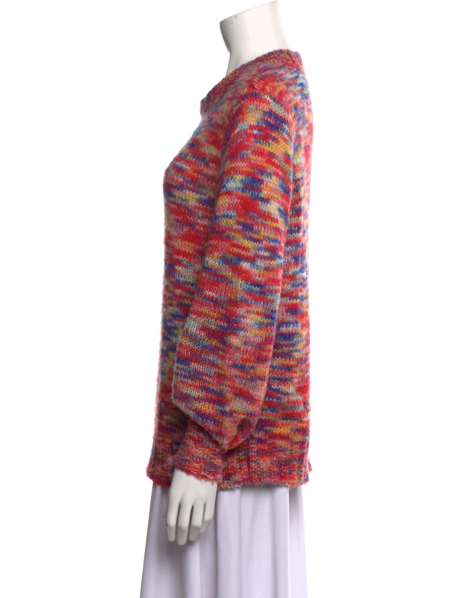 Le Superbe Printed Scoop Neck Sweater