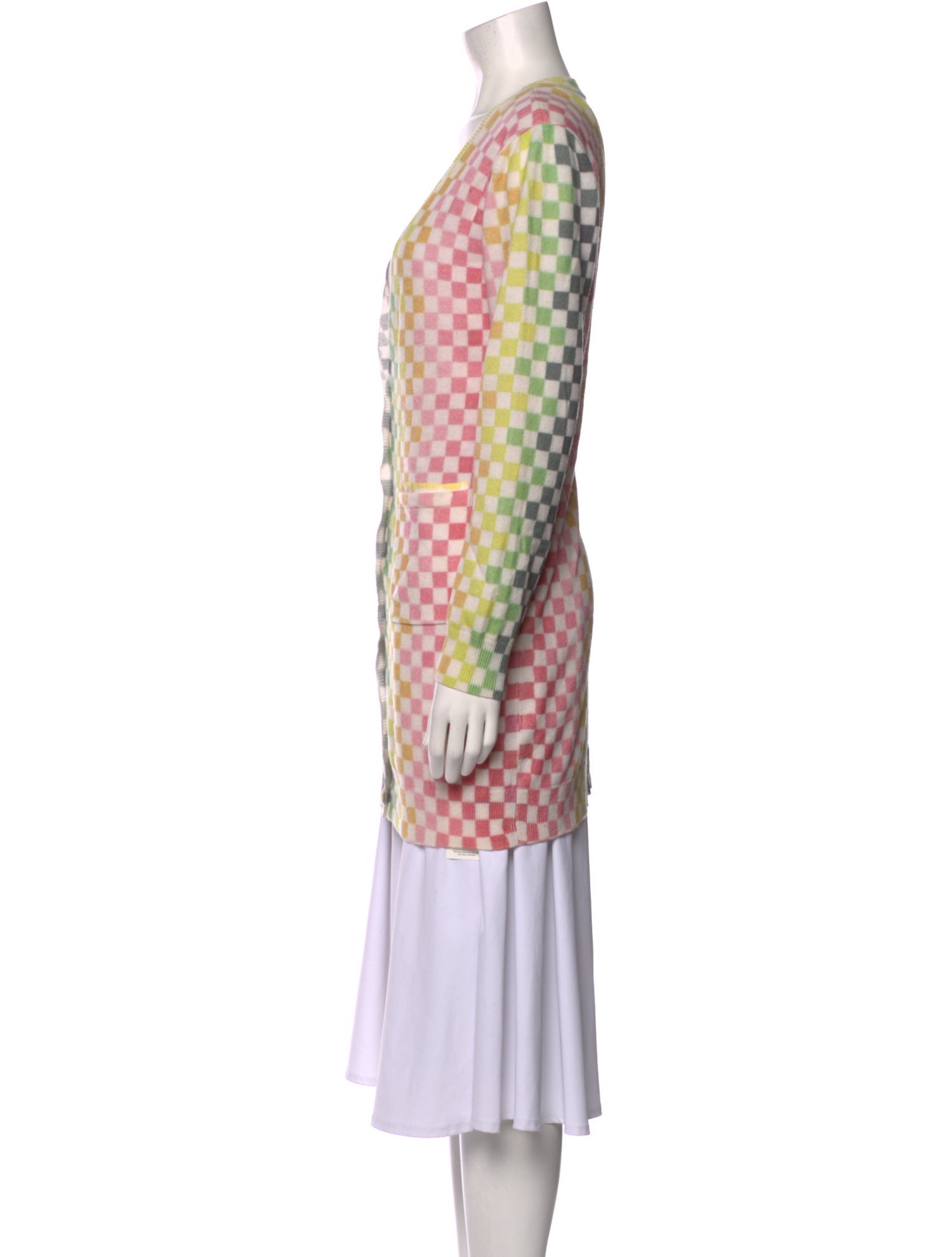 Le Superbe Wool Plaid Print Sweater