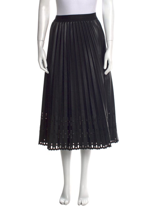Le Superbe Eyelet Trim Midi Length Skirt
