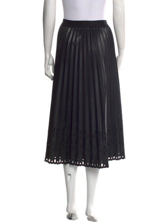 Le Superbe Eyelet Trim Midi Length Skirt