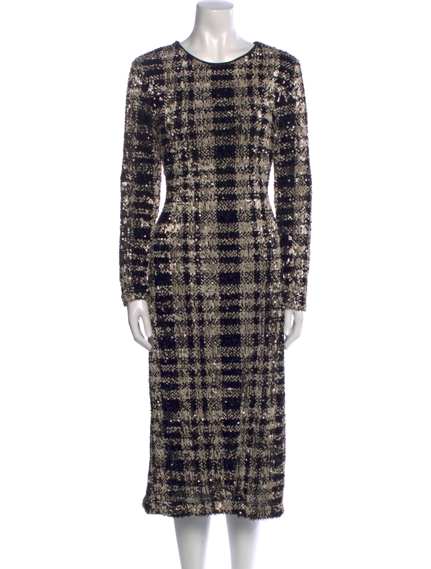 Le Superbe Tweed Pattern Midi Length Dress