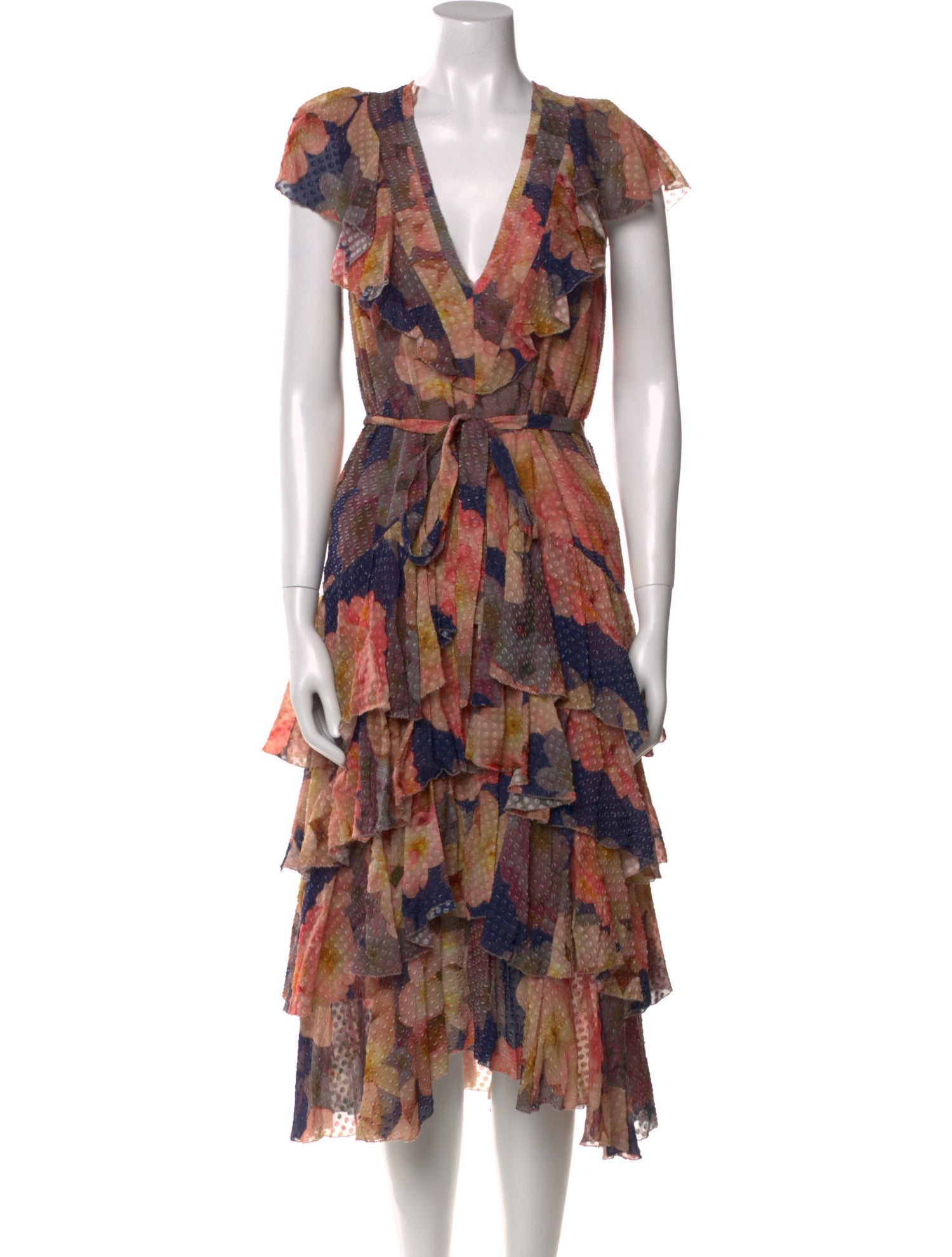 Le Superbe Floral Print Midi Length Dress