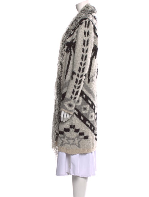 Le Superbe Printed Open Front Sweater