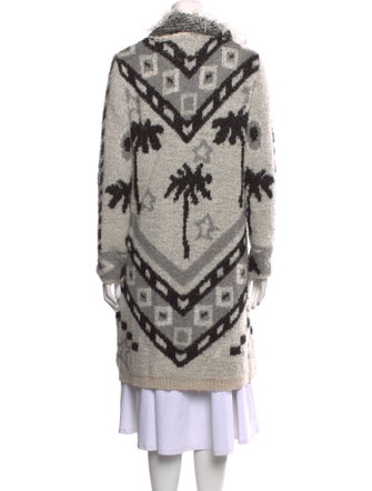 Le Superbe Printed Open Front Sweater