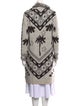 Le Superbe Printed Open Front Sweater