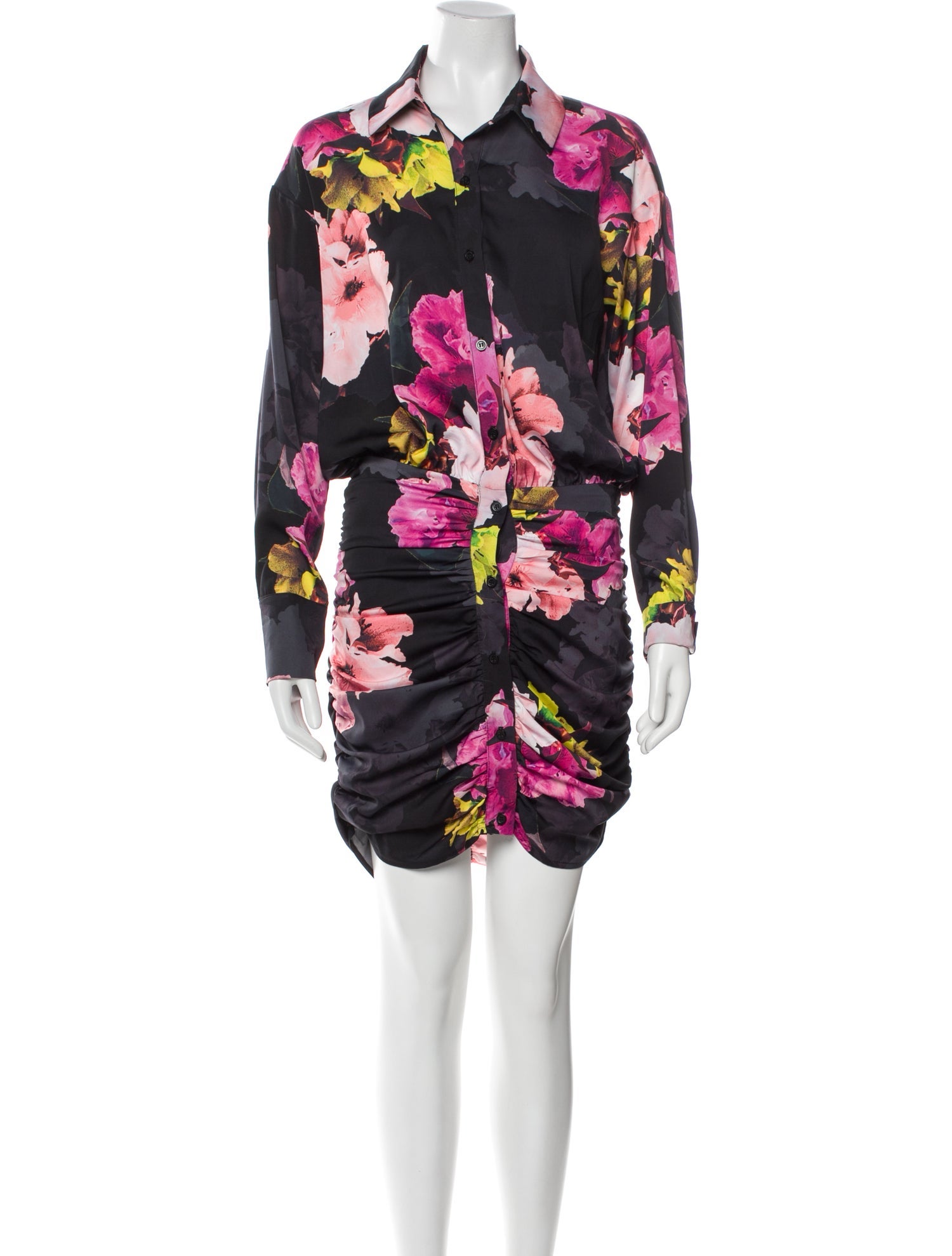 Le Superbe Satin Knee-Length Dress