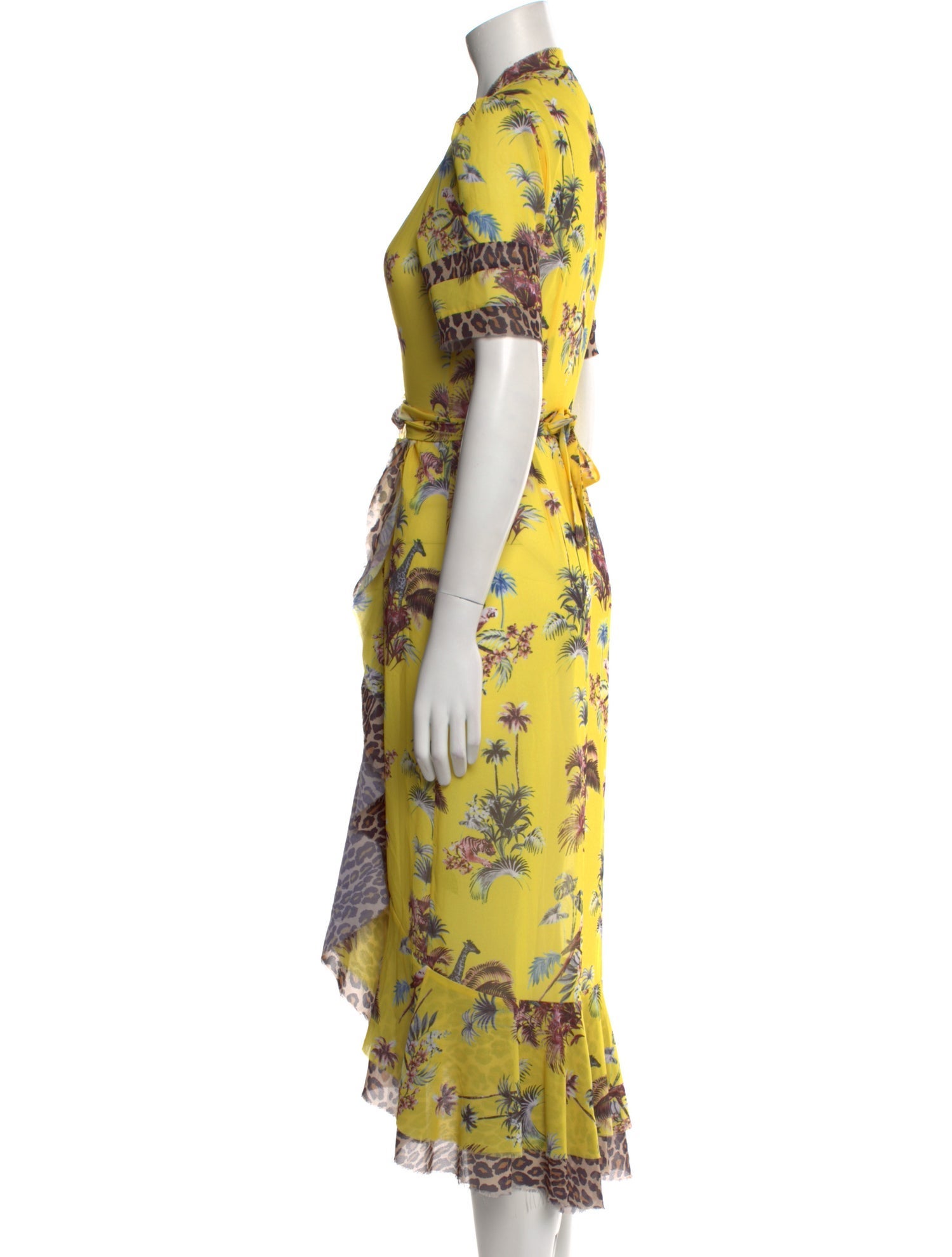 Le Superbe Floral Print Midi Length Dress w/ Tags