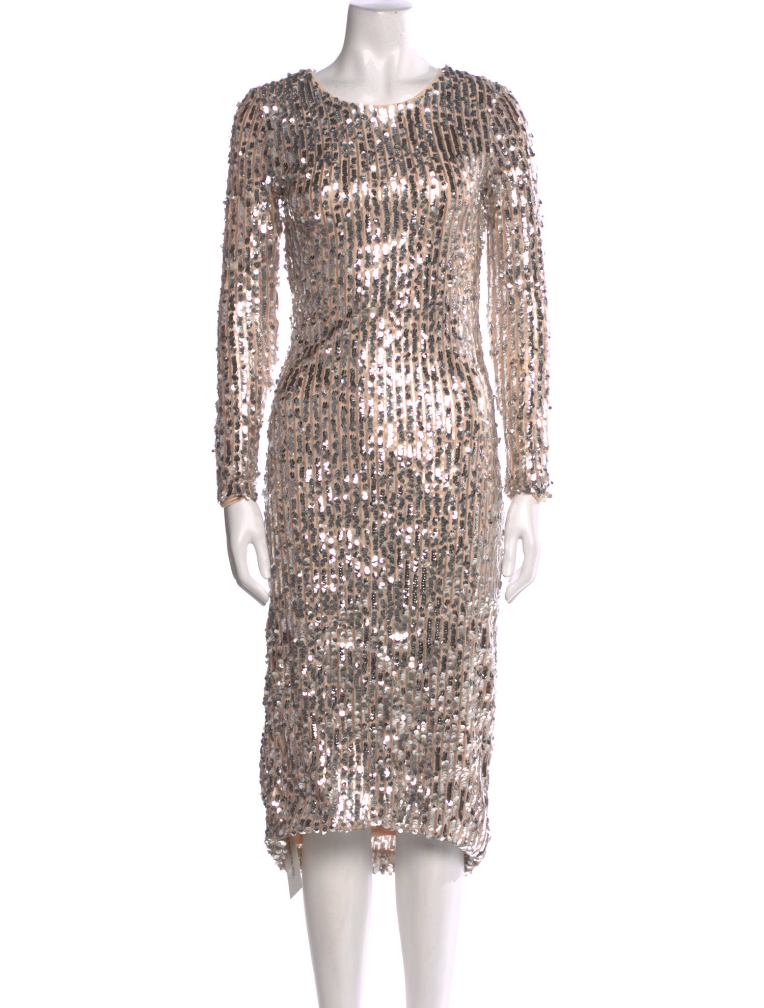 Le Superbe Scoop Neck Midi Length Dress