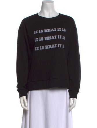 Le Superbe Graphic Print Crew Neck Sweater