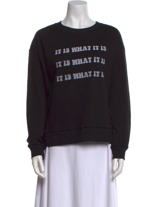 Le Superbe Graphic Print Crew Neck Sweater