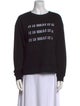 Le Superbe Graphic Print Crew Neck Sweater