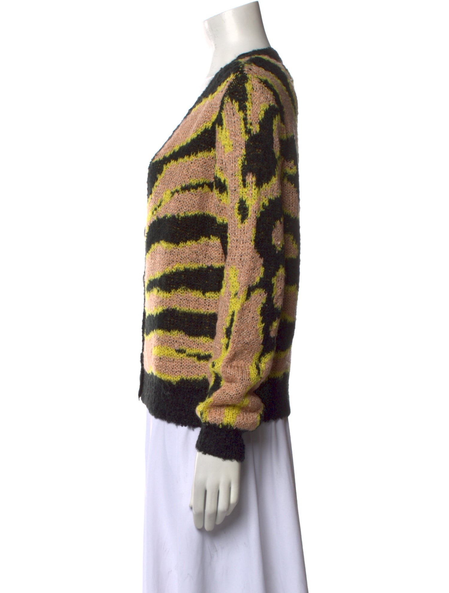 Le Superbe Striped V-Neck Sweater w/ Tags