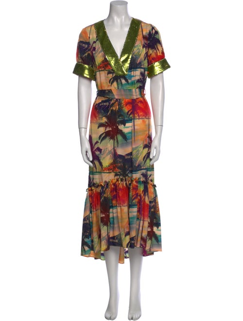 Le Superbe Printed Midi Length Dress