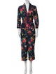 Le Superbe Floral Print V-Neck Jumpsuit