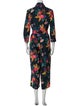 Le Superbe Floral Print V-Neck Jumpsuit