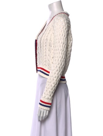 Le Superbe Striped V-Neck Sweater