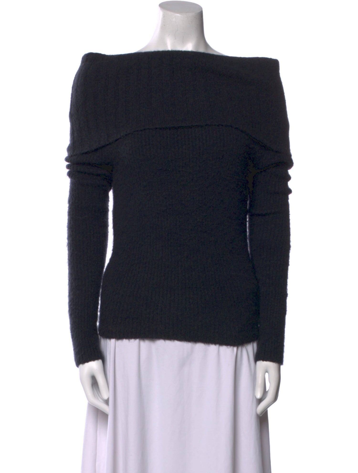 Le Superbe Merino Wool Off-The-Shoulder Sweater