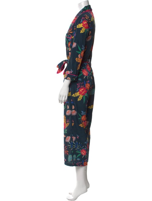 Le Superbe Floral Print V-Neck Jumpsuit
