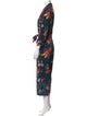 Le Superbe Floral Print V-Neck Jumpsuit