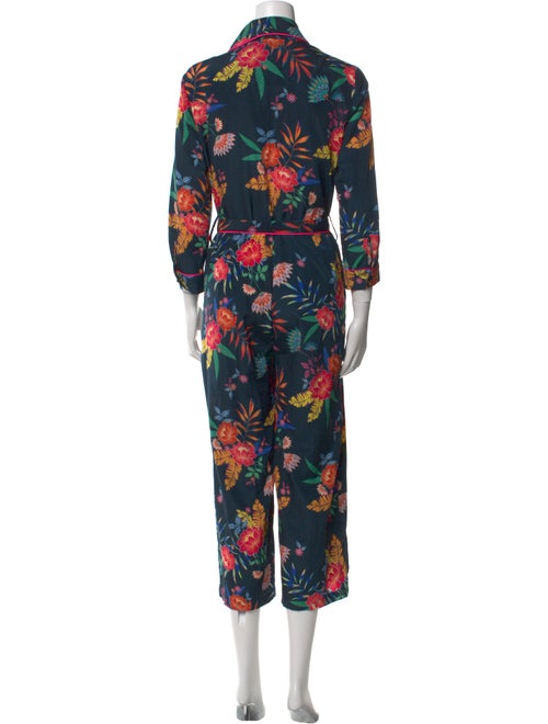 Le Superbe Floral Print V-Neck Jumpsuit