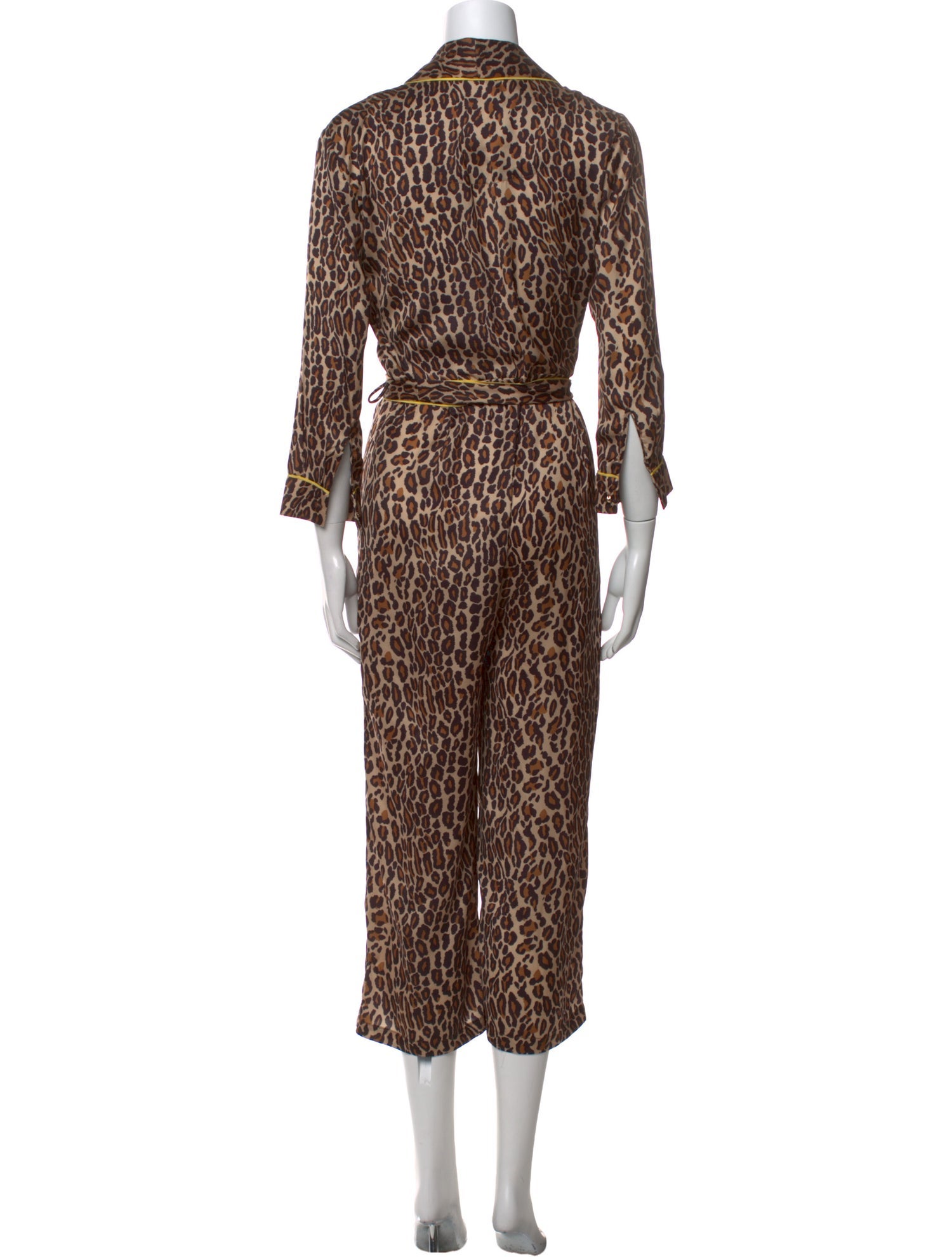Le Superbe Animal Print V-Neck Jumpsuit