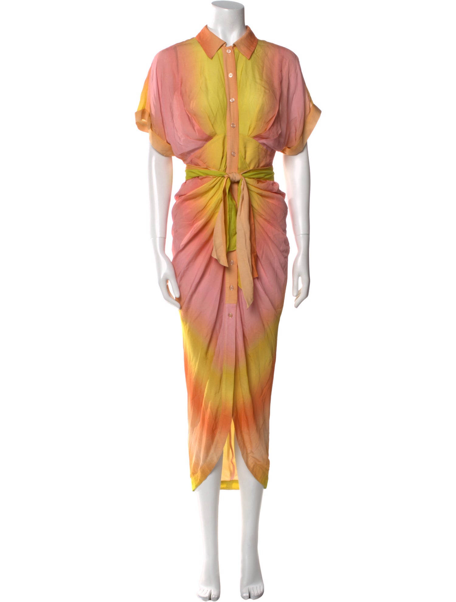 Le Superbe Tie-Dye Print Long Dress w/ Tags