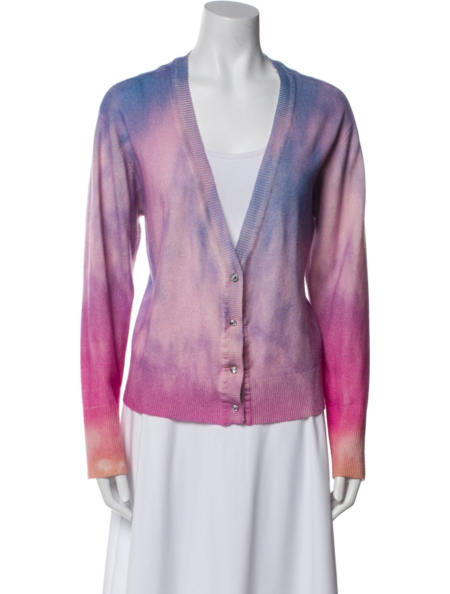 Le Superbe Printed V-Neck Sweater