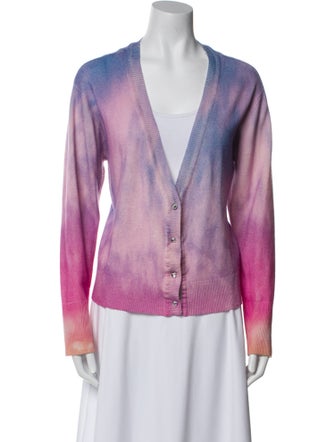 Le Superbe Printed V-Neck Sweater