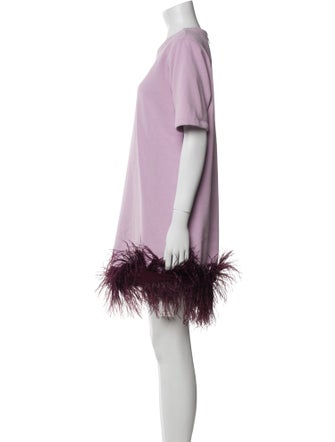 Le Superbe Crew Neck Knee-Length Dress