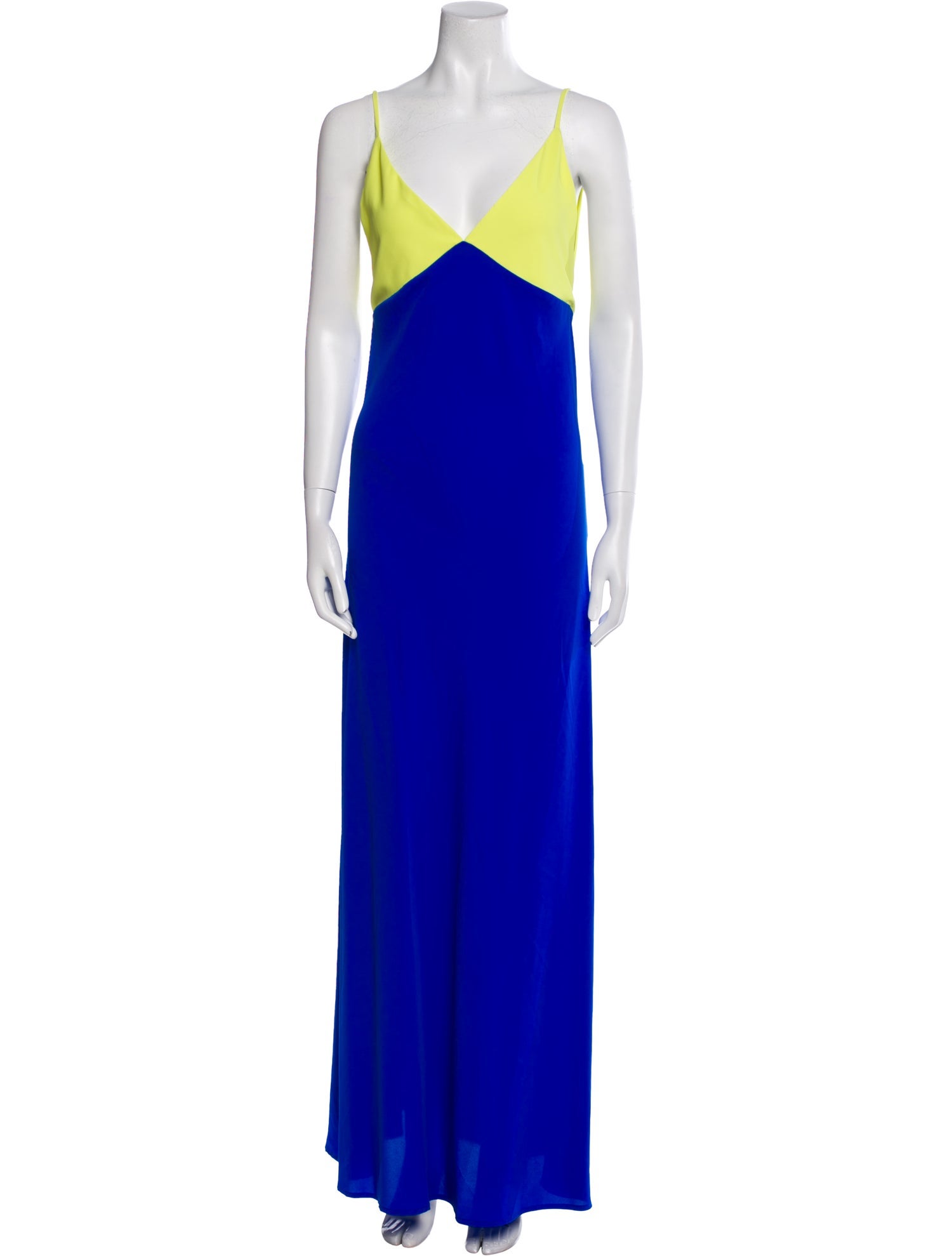 Le Superbe Colorblock Pattern Long Dress