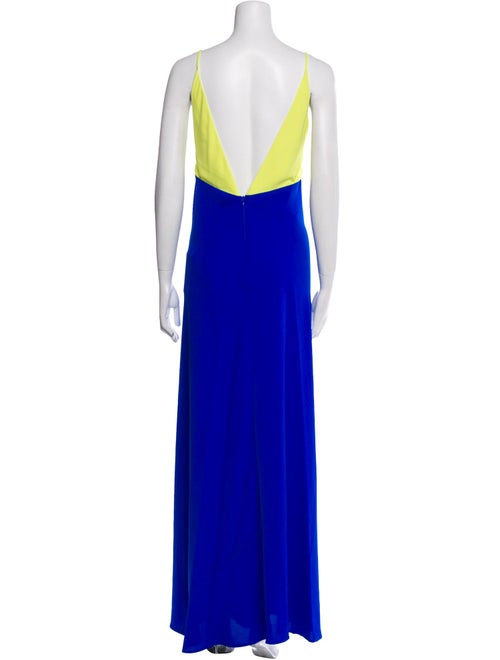 Le Superbe Colorblock Pattern Long Dress