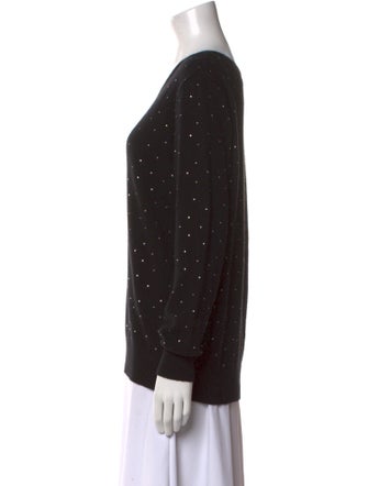 Le Superbe Wool Polka Dot Print Sweater